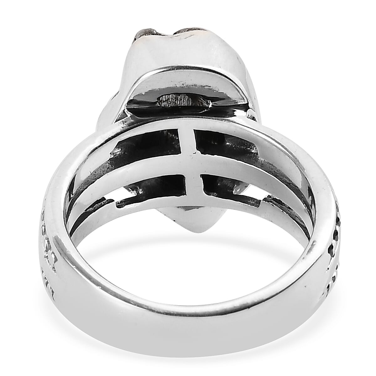 Artisan Crafted - Meteorite Ring in Sterling Silver 12.00 Ct.
