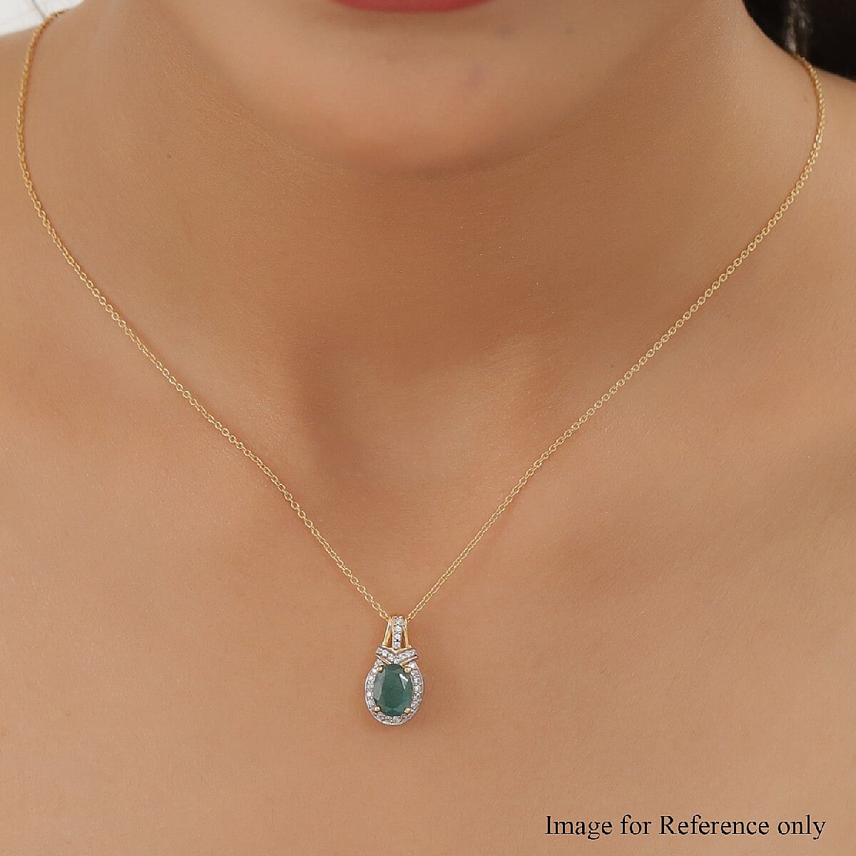 Grandidierite and Natural Cambodian Zircon Pendant in 14K Gold Overlay Sterling Silver 1.530 Ct.