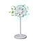 USB Rechargeable and Foldable Desk Fan with LED Light and 3 Wind Speed Setting (Size 12x12x31cm) - Black