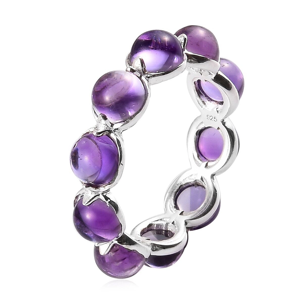 Amethyst Ring in Sterling Silver 5.03 Ct.