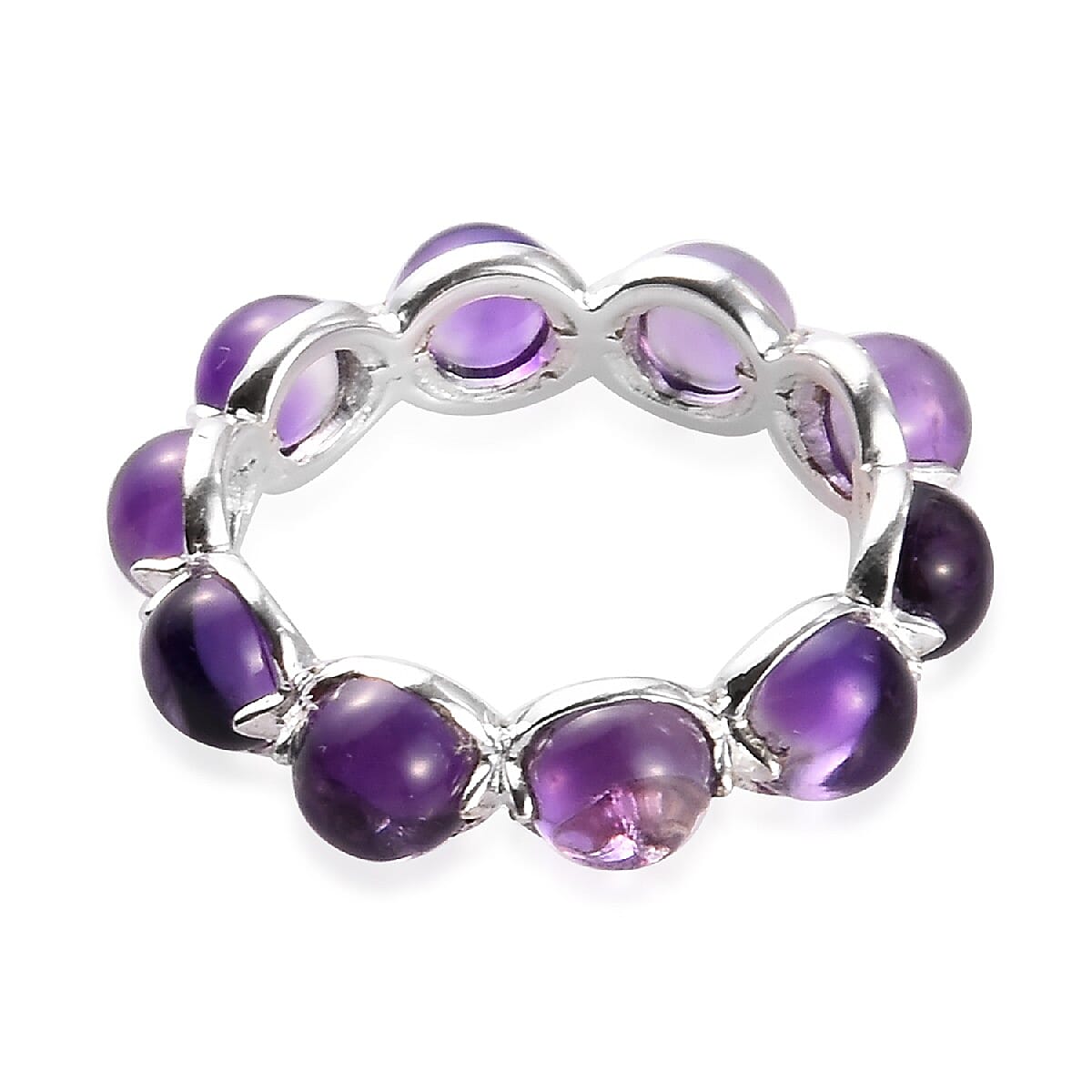 Amethyst Ring in Sterling Silver 5.03 Ct.