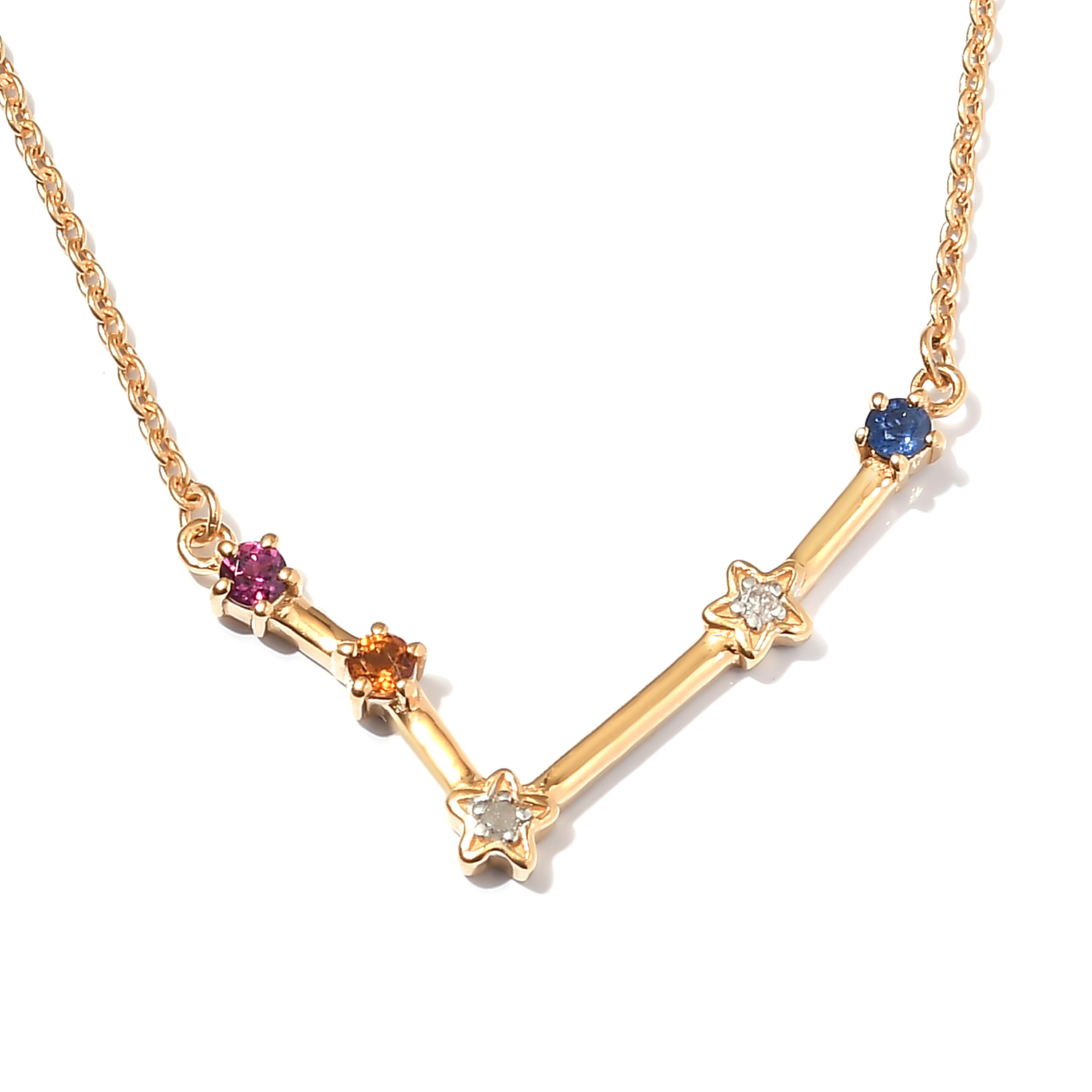 Aries Constellation Zodiac Necklace (03/21-04/20) - As seen in Real Si –  Jewel Candy