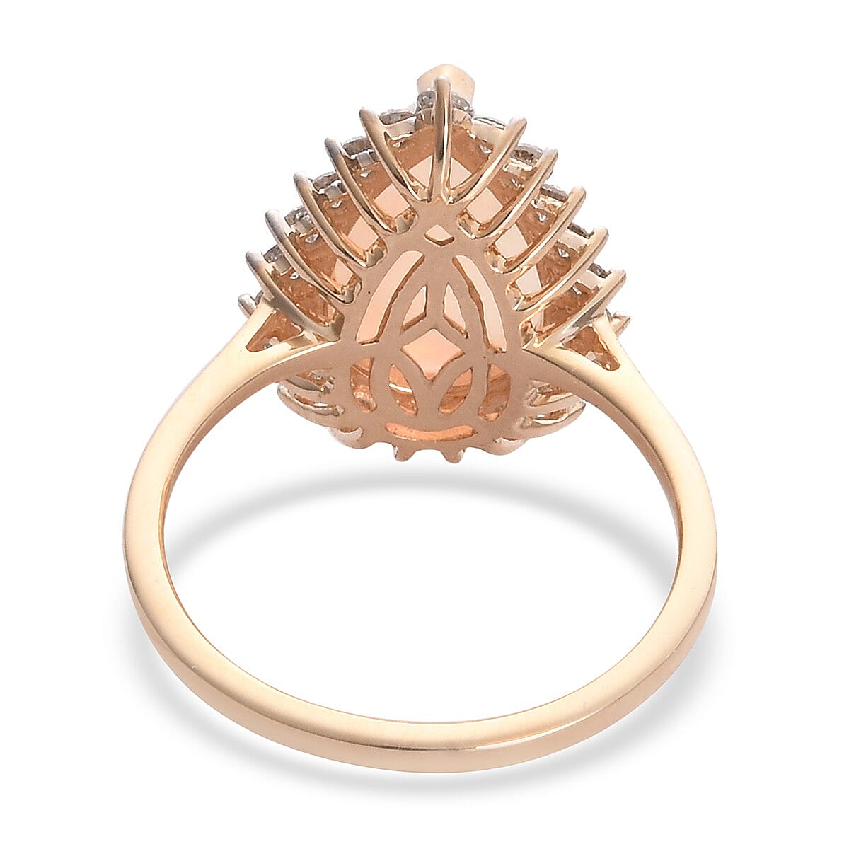 Cocktail Collection- 9K Yellow Gold AA Ethiopian Welo Opal and Diamond Ring 3.25 Ct.