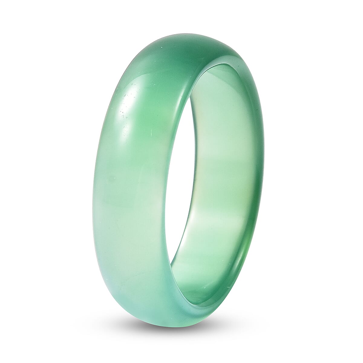 Green Agate Band Ring 9.50 Ct.