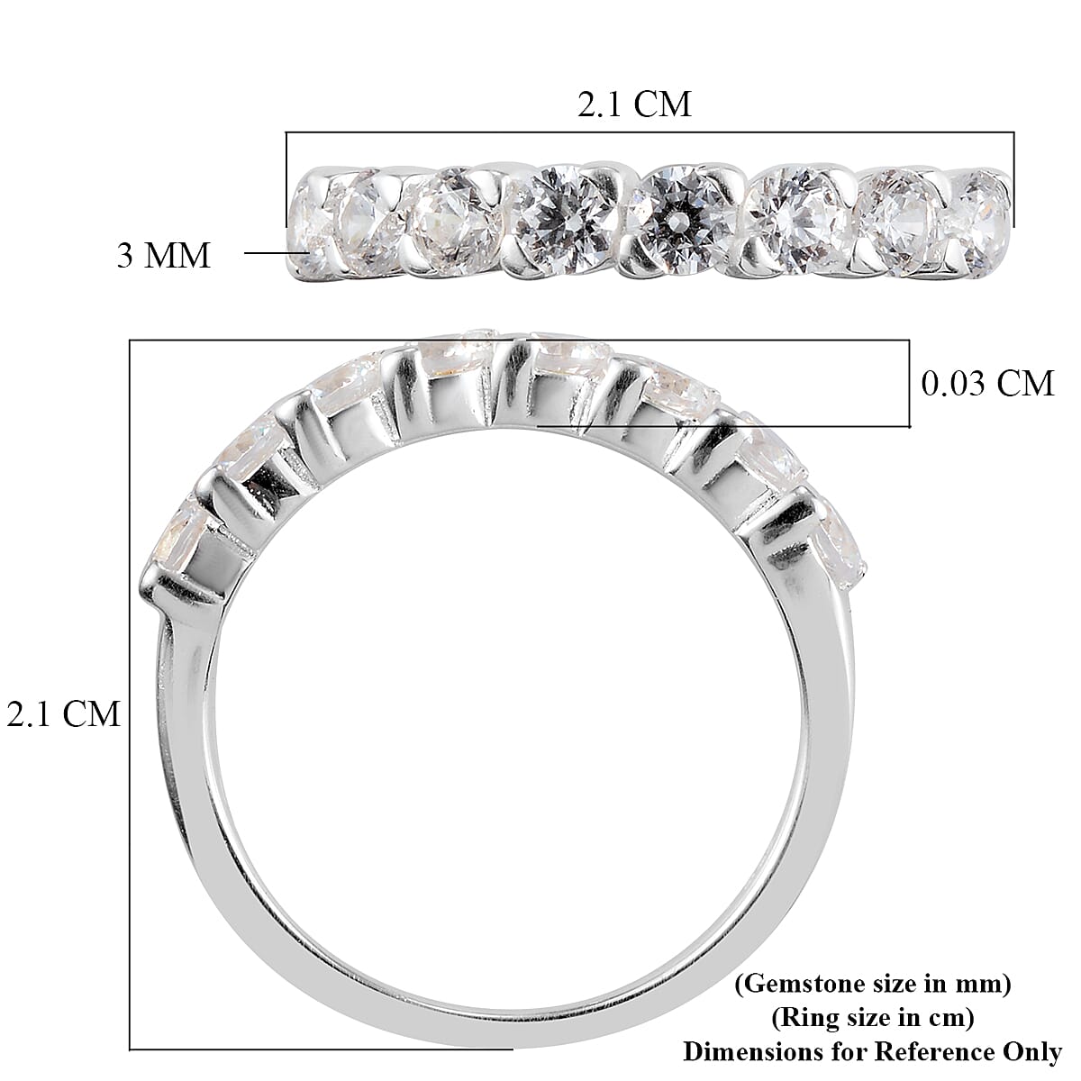 Swarovski Zirconia Ring Sterling Silver 0.32 ct 2.000 Ct.