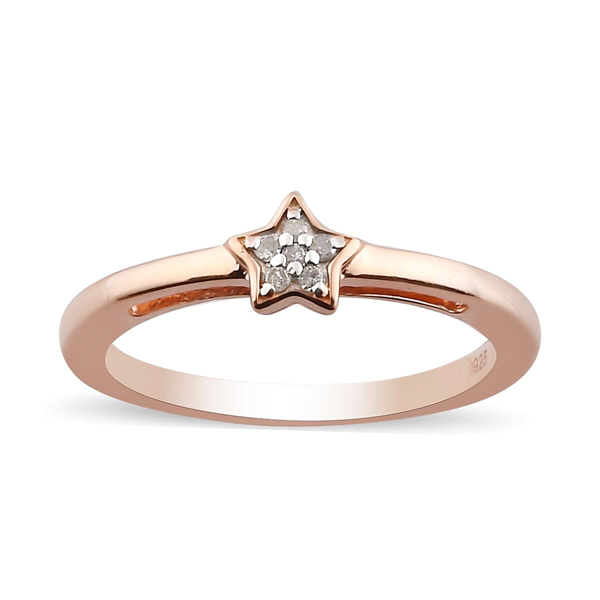 MP Diamond Star Ring in Sterling Silver