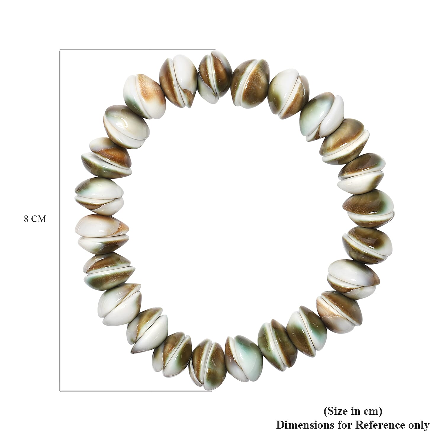 Collectors Edition - Third Eye Shell Stretchable Bracelet (Size 6.5)