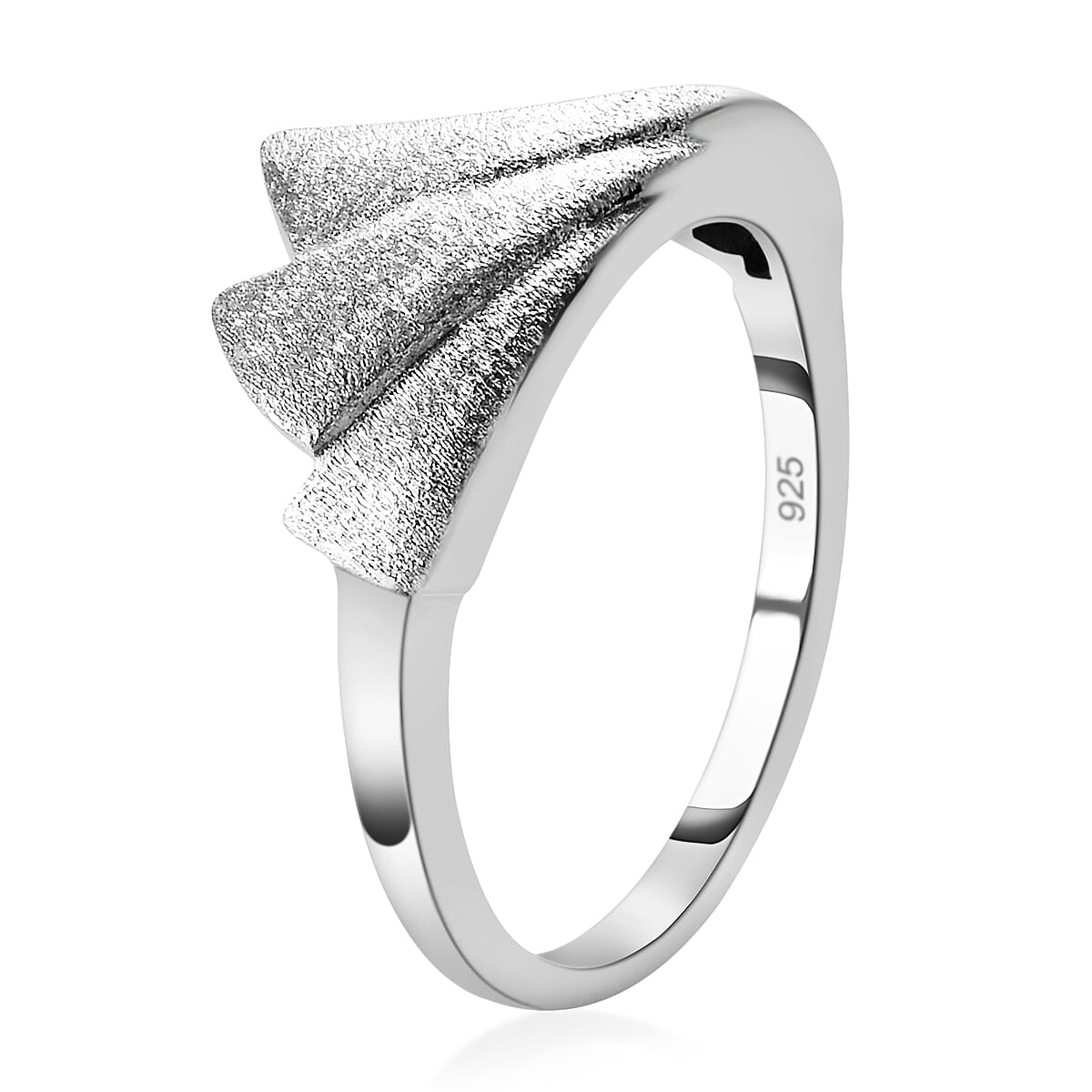 RACHEL GALLEY Platinum Overlay Sterling Silver Ring