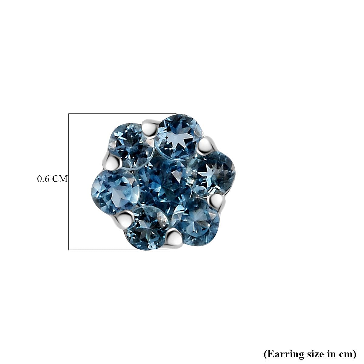 9K White Gold Santamaria Aquamarine Earrings 9K White Gold Santamaria Aquamarine Earrings