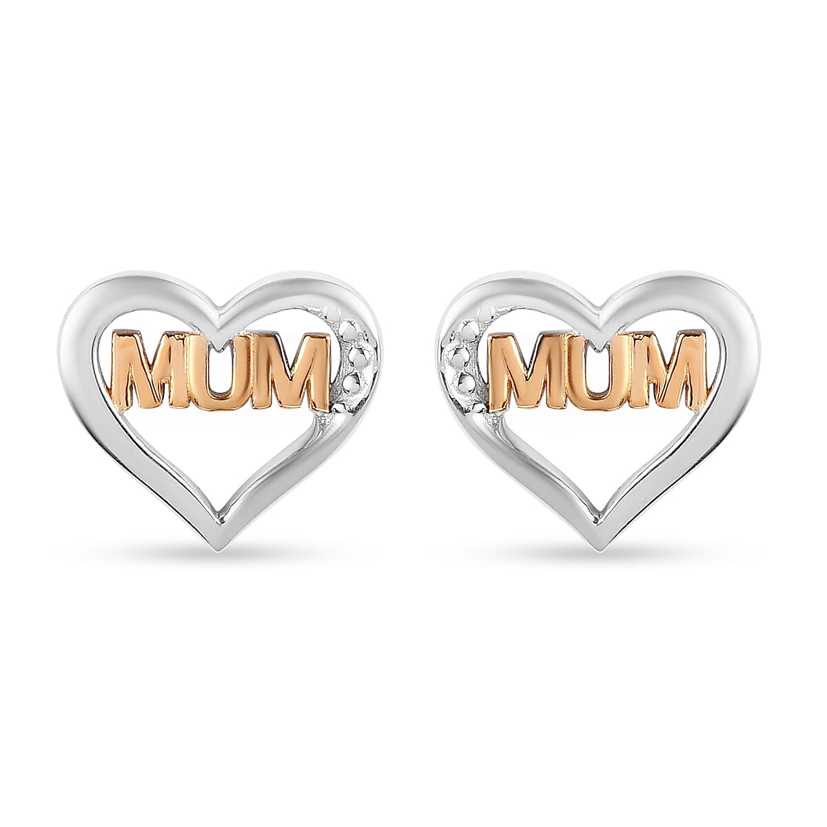 Sterling Silver Stud Earrings (with Push Back)