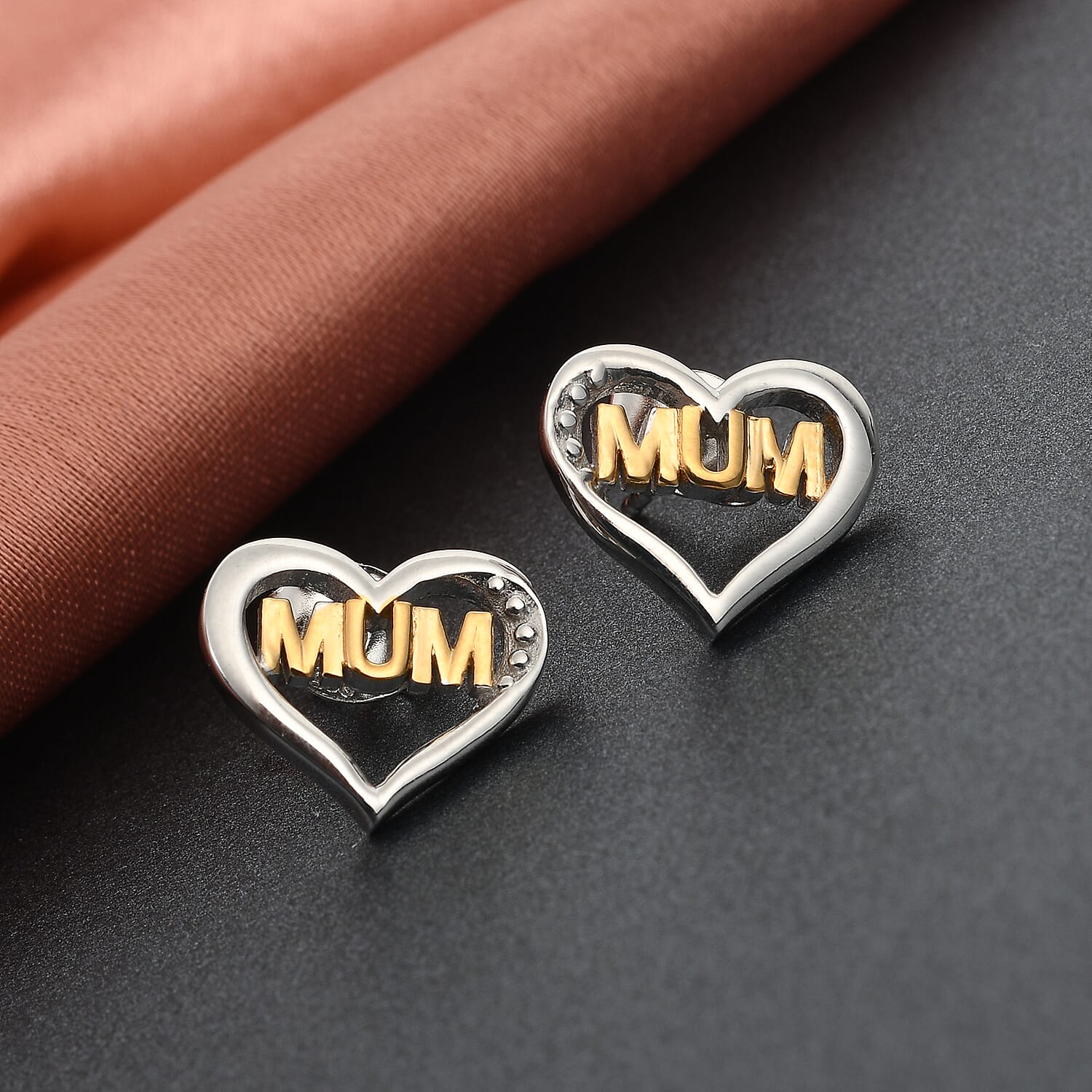 Sterling Silver Stud Earrings (with Push Back)