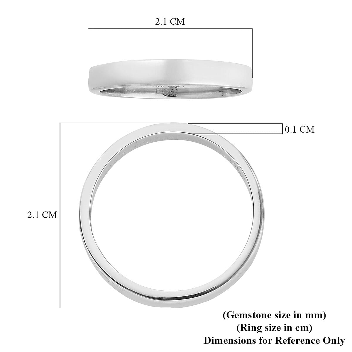 950 Platinum Band Ring