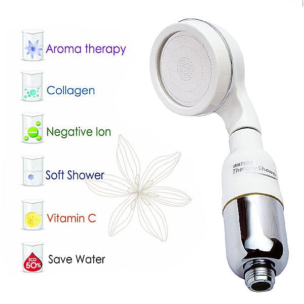 Therapy Shower Full Set (Includes 1xShower Head, 1xVitamin C and Collagen Cartridge, 1xHousing, 2xMicro pads, 2xWashers, 1 x O Ring and 2xMagnet)