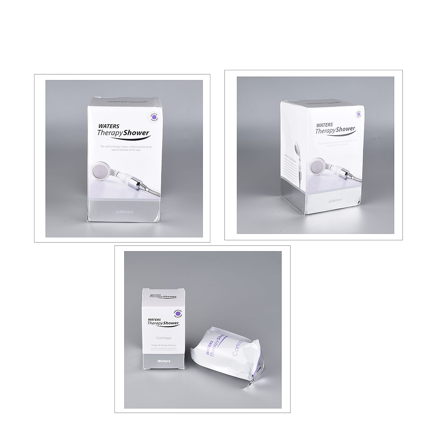 Therapy Shower Full Set (Includes 1xShower Head, 1xVitamin C and Collagen Cartridge, 1xHousing, 2xMicro pads, 2xWashers, 1 x O Ring and 2xMagnet)