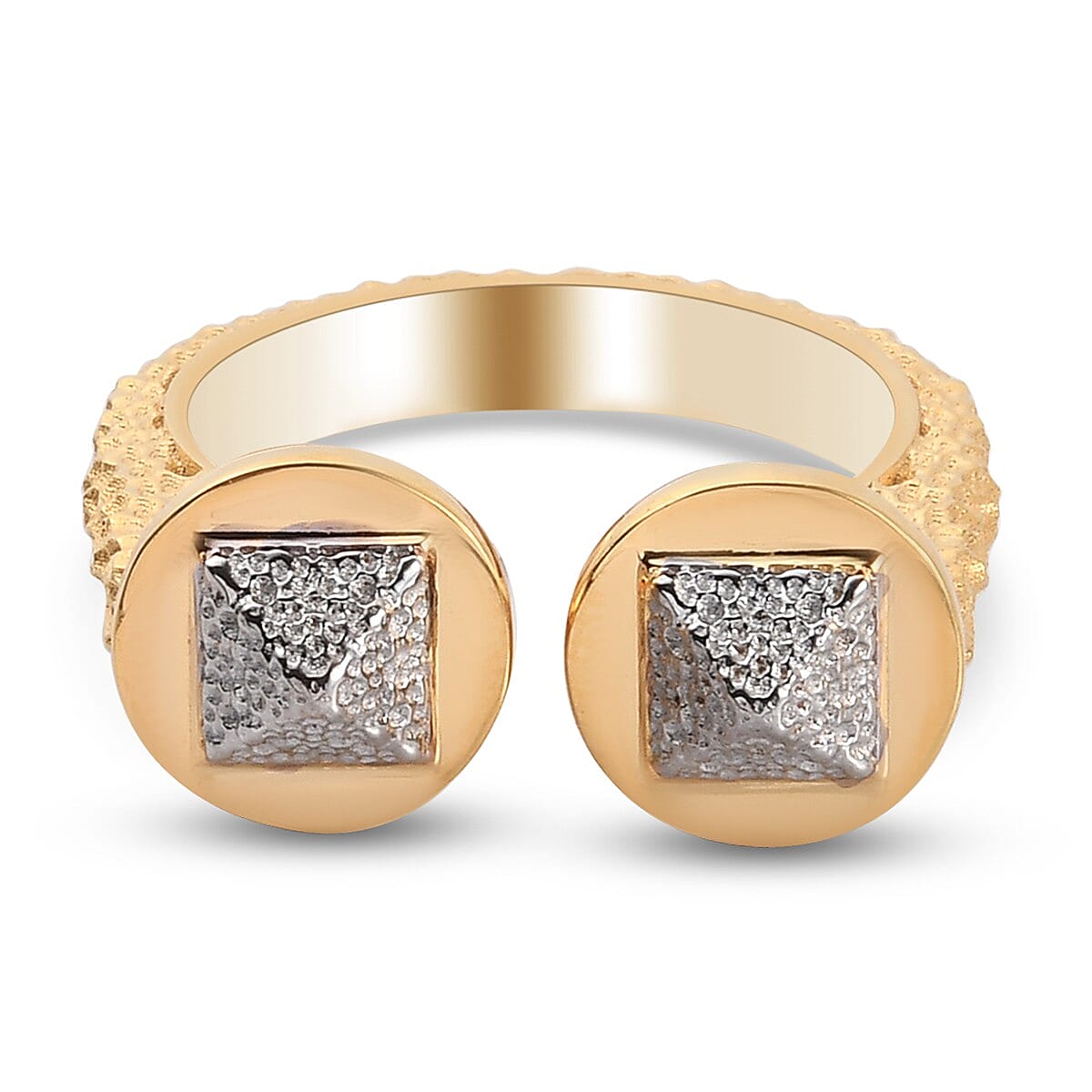 Sundays Child Open Ring in Yellow Gold Tone