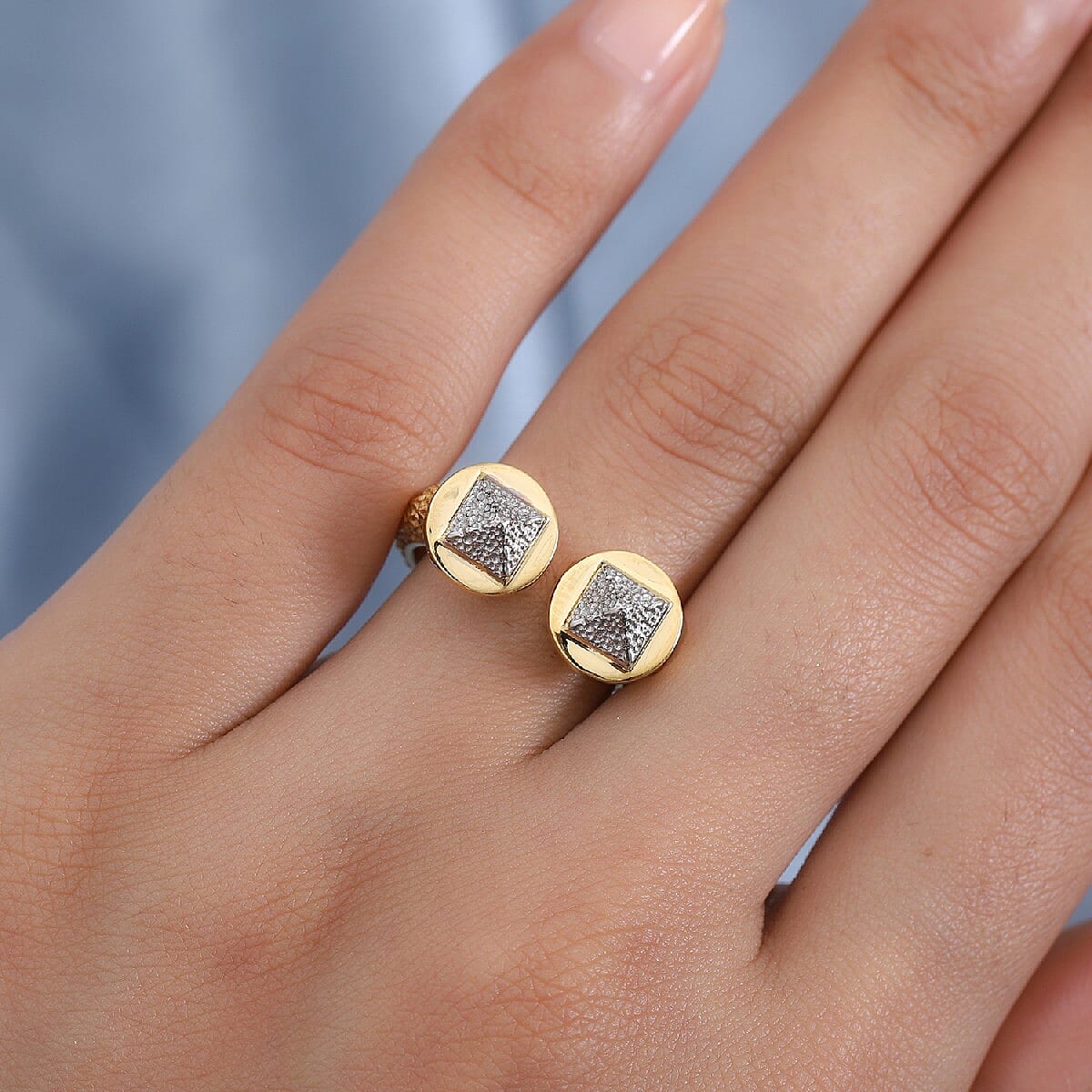 Sundays Child Open Ring in Yellow Gold Tone