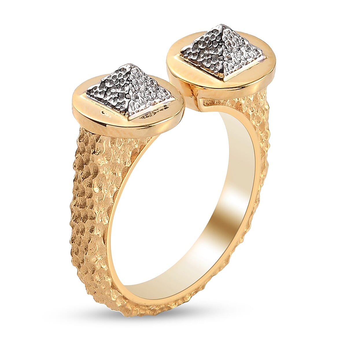 Sundays Child Open Ring in Yellow Gold Tone