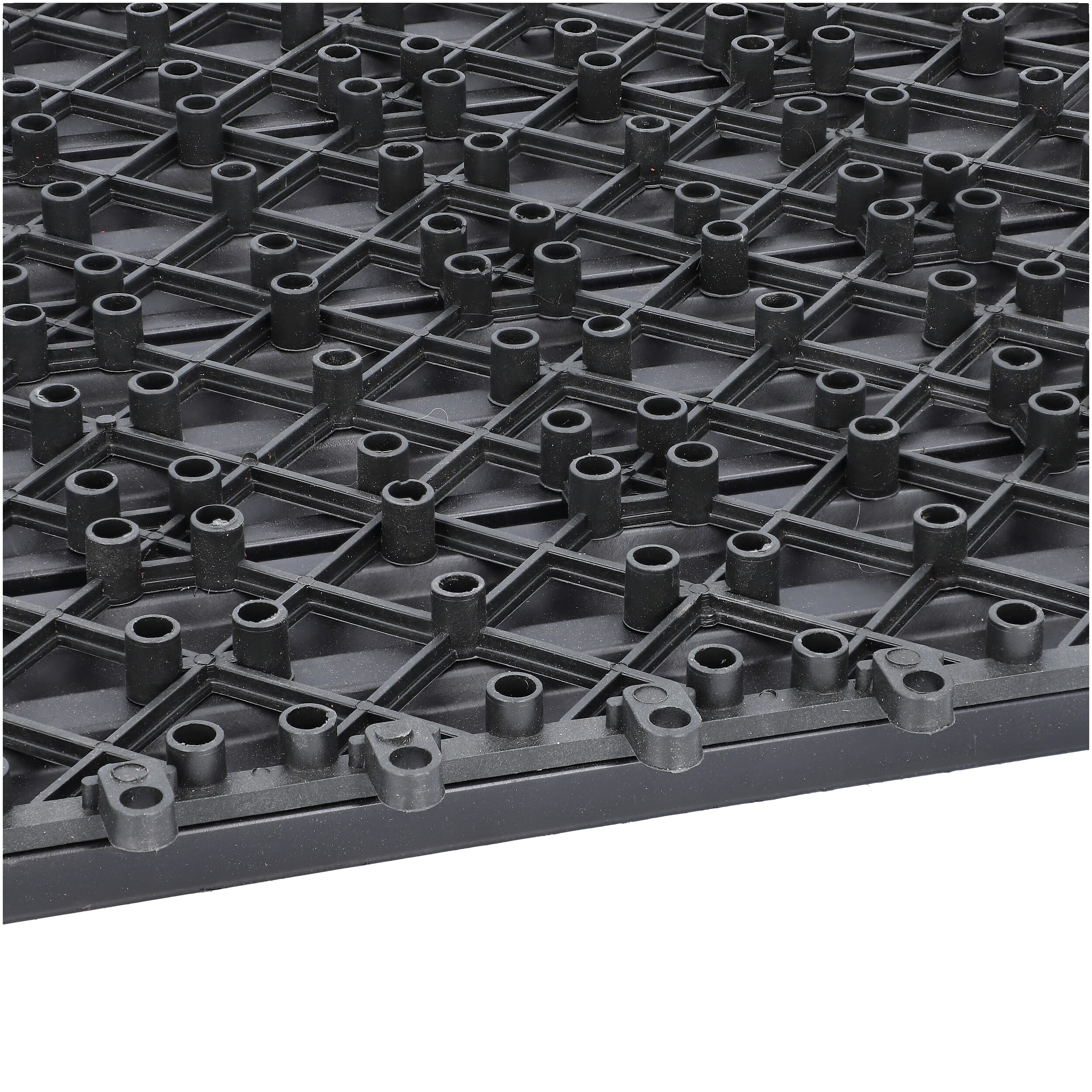 Set of 11 - Decking Tiles in Black Colour (Size 29.5x29.5x1.5 Cm)