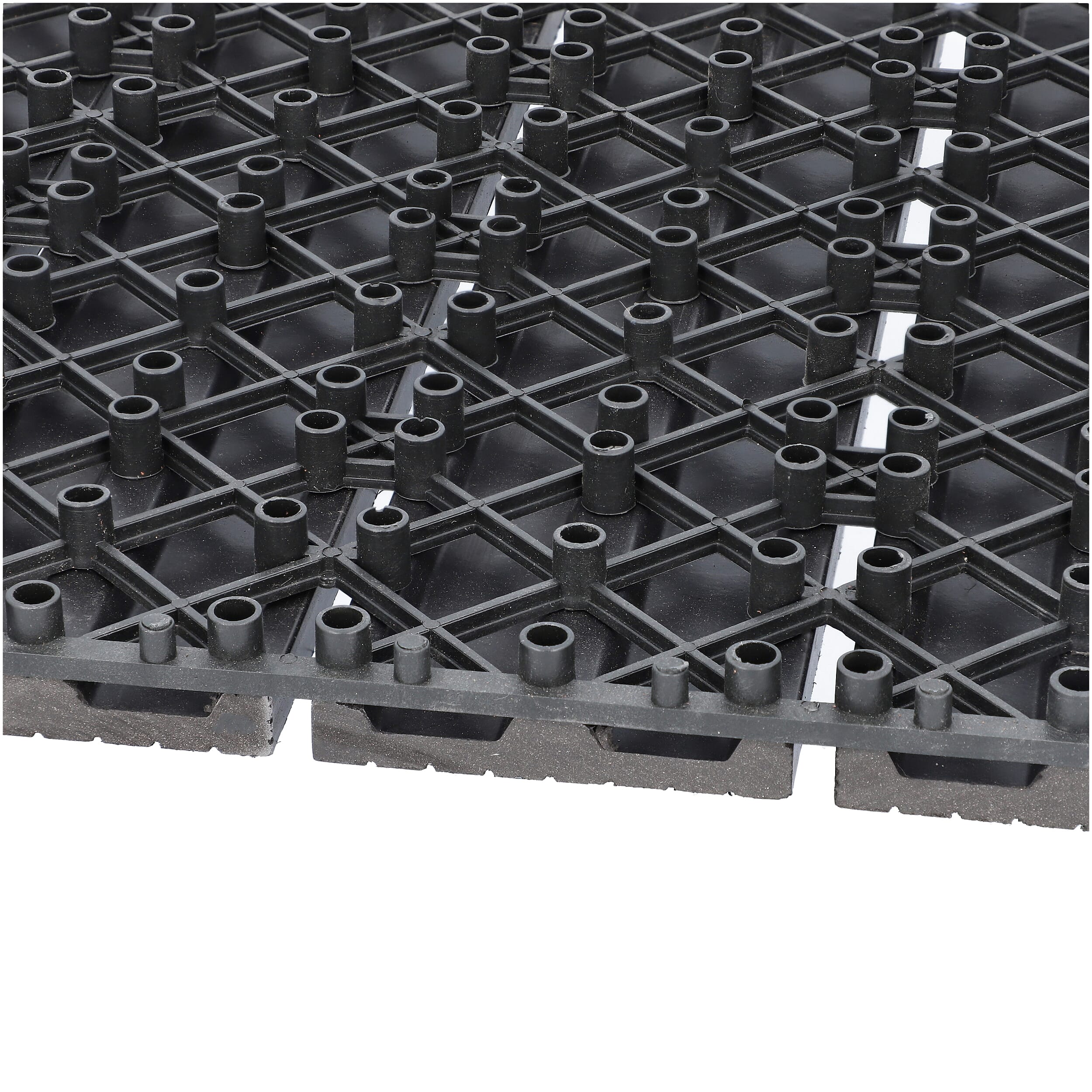Set of 11 - Decking Tiles in Black Colour (Size 29.5x29.5x1.5 Cm)