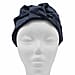  Mulberry Silk Turban / Bonnet in Black (Size 18x24cm)