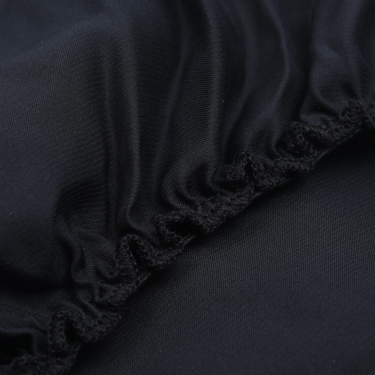  Mulberry Silk Turban / Bonnet in Black (Size 18x24cm)