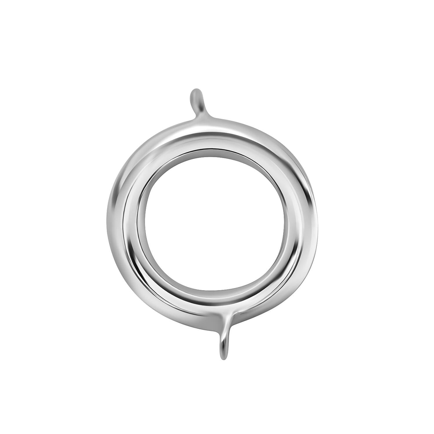 Platinum Overlay Sterling Silver Initial O Charm