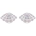 White Shell Pearl Sea Shell Stud Earrings