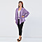 LA MAREY Womens Waterfall Cardigan (Size S/M,size 16-20) - Purple