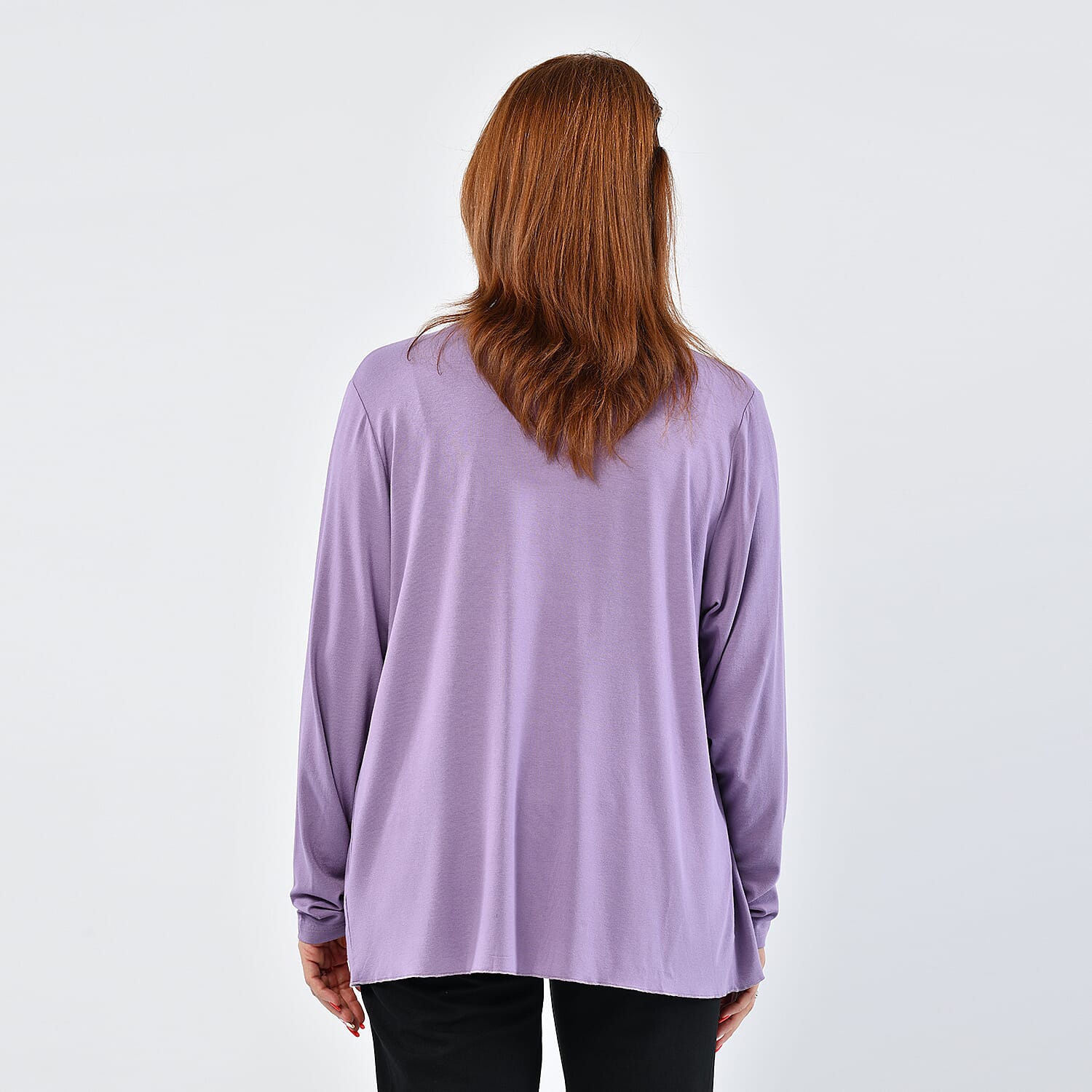 LA MAREY Womens Waterfall Cardigan - Grey