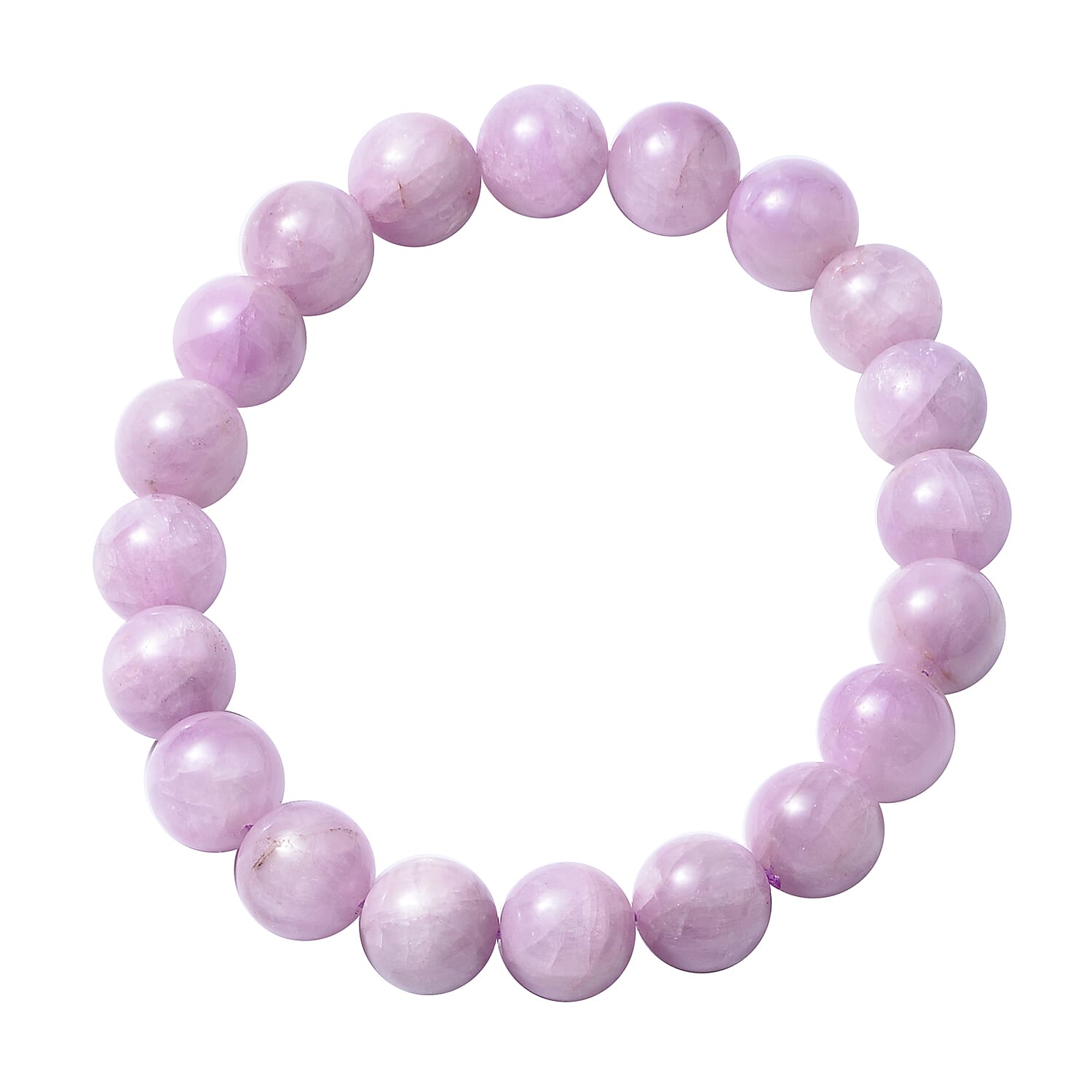 Kunzite Stone Beads Bracelet (Size 6.50), 152.50 Ct.