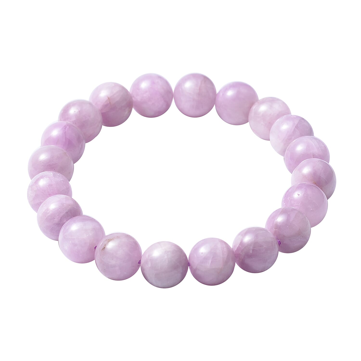 Kunzite Stone Beads Bracelet (Size 6.50), 152.50 Ct.