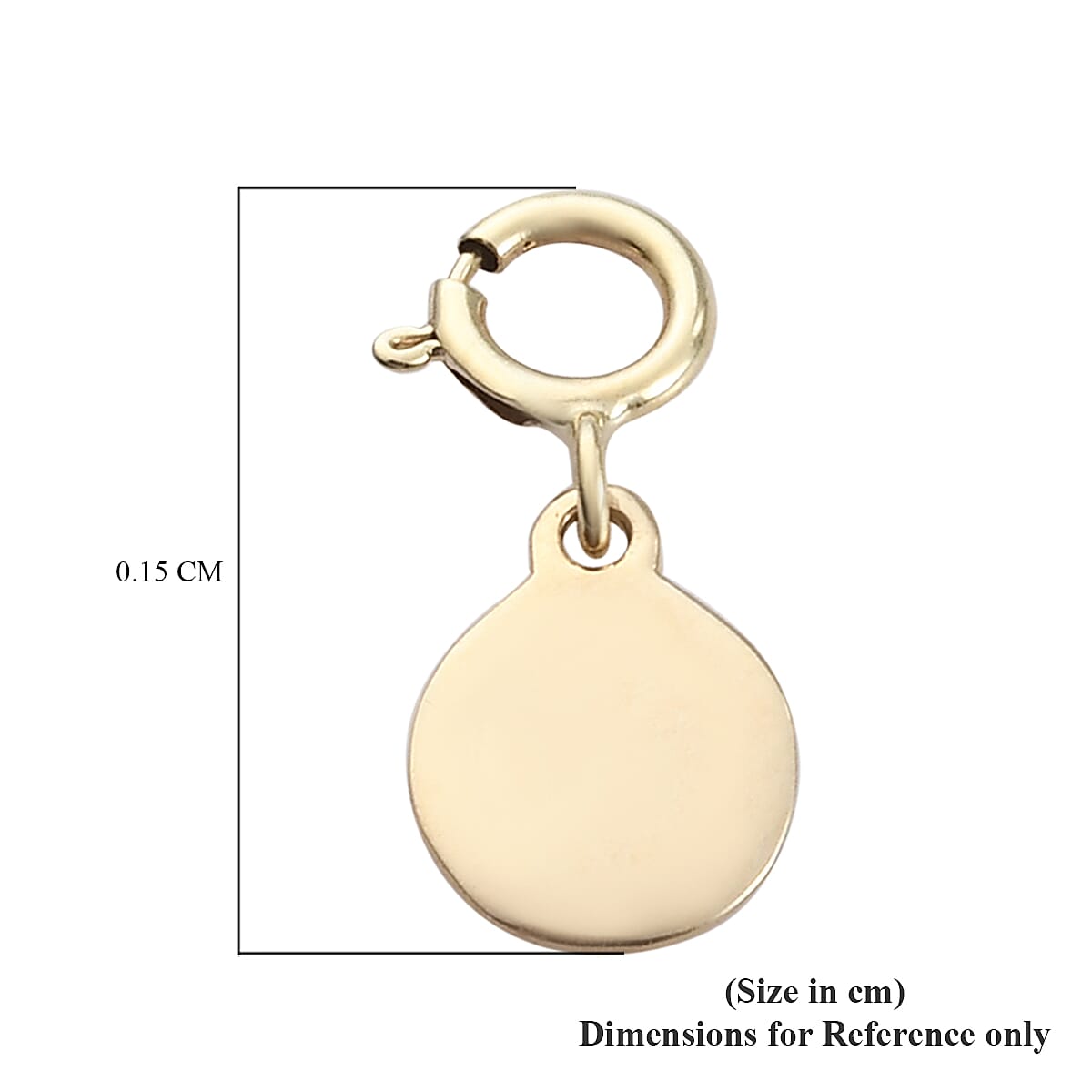 Sundays Child 9K Yellow Gold Charm