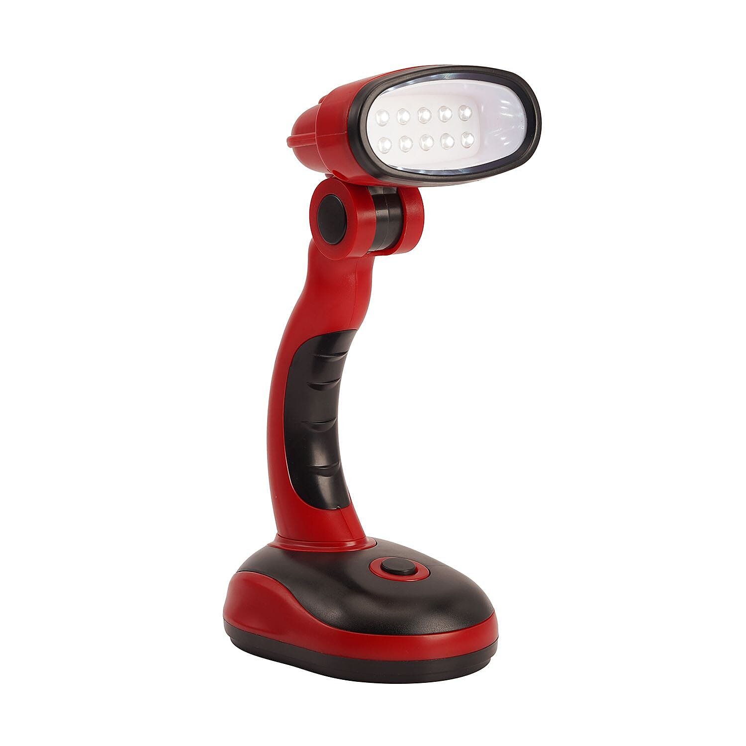 Flexible Desk Lamp with LED Light - Red and Black- Set of 2 (Requires 3 xAA Batteries no Incld)
