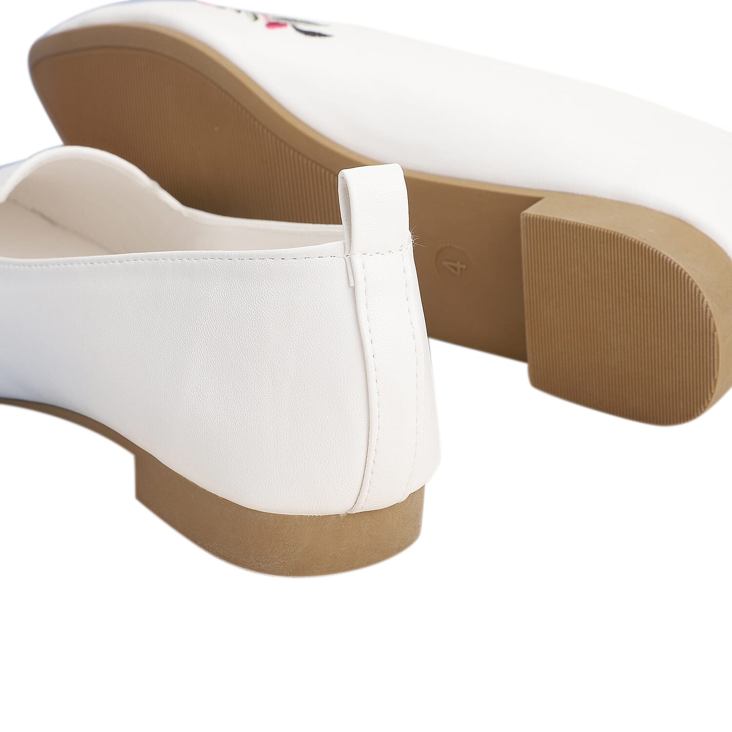 LA MAREY Floral Embroidery Loafer - Yellow