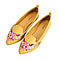 LA MAREY Floral Embroidery Loafer (Size 3) - Yellow and Multi