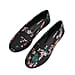 LA MAREY Loafer Embroidery Shoes (Size 3) - Black & Pink