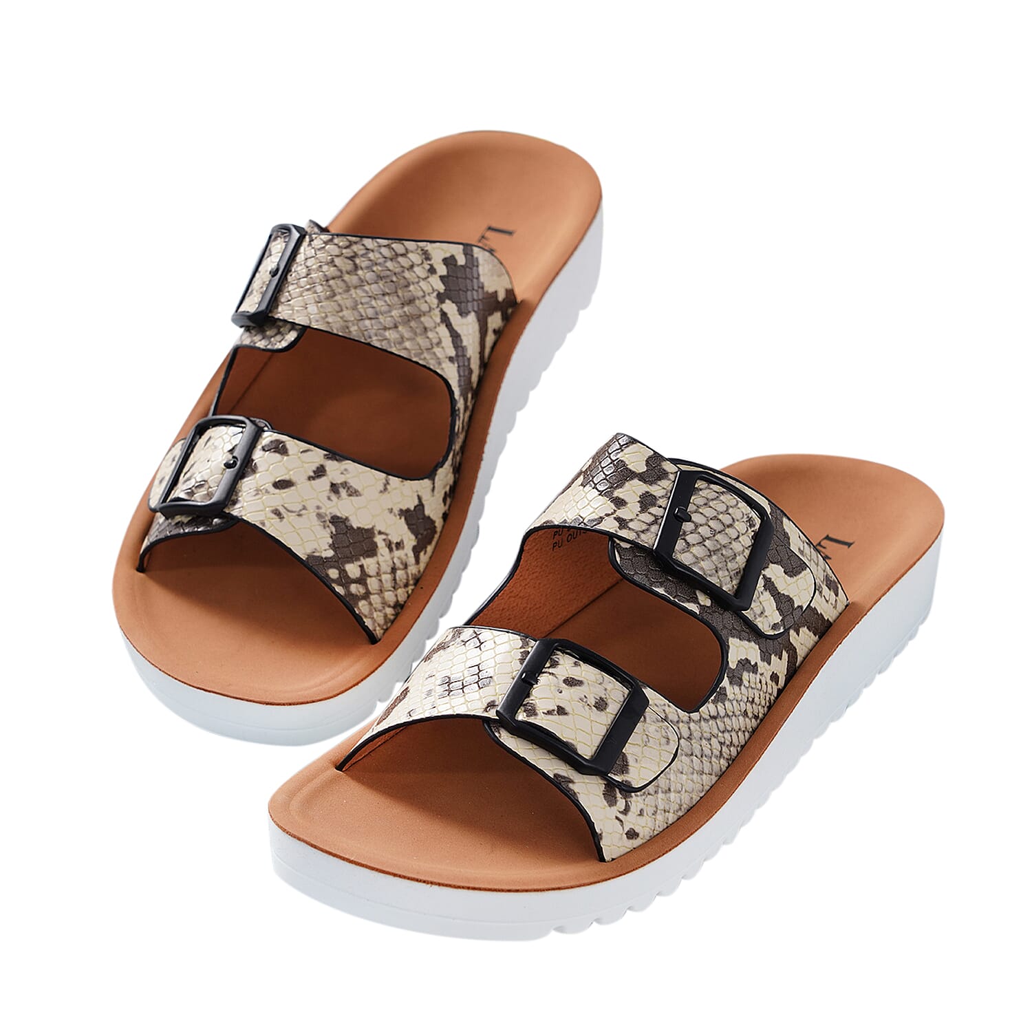 Snakeskin slip on on sale sandals