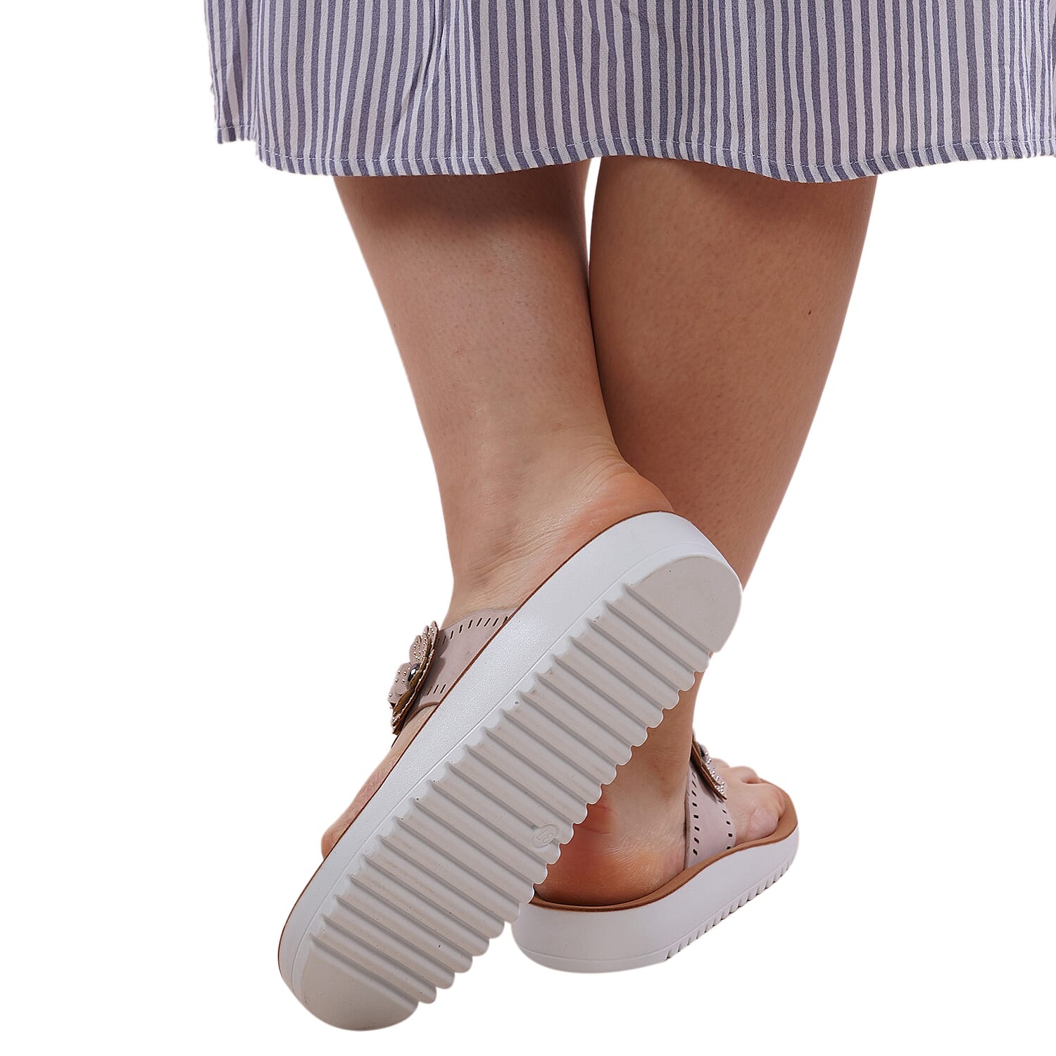 LA MAREY Floral Pattern Slippers - Pink