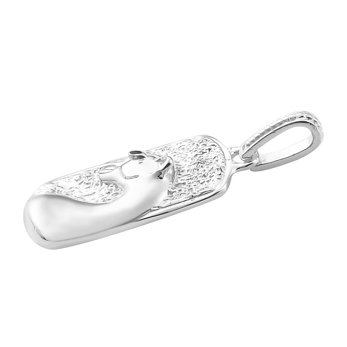 Jaguar Textured Pendant in Sterling Silver