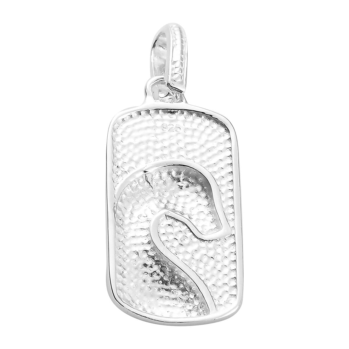 Jaguar Textured Pendant in Sterling Silver