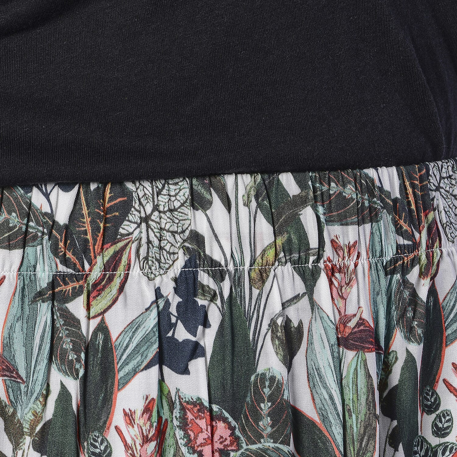 LA MAREY Leopard Printed Midi Skirt - Black