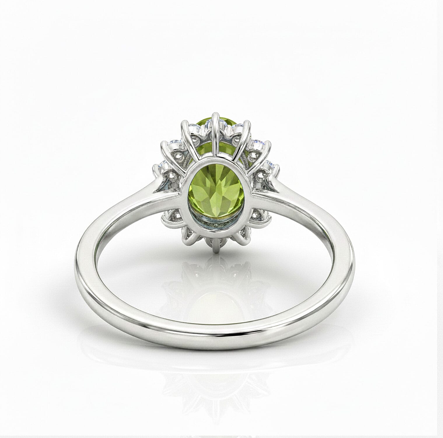 Princess Diana Inspired Halo Ring in Sterling Silver