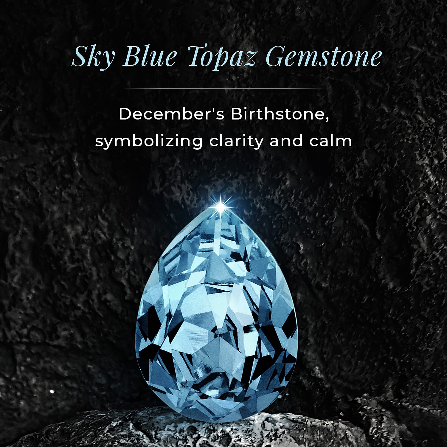 D'Joy SkyBlue Topaz & Natural Zircon Halo Ring in Platinum Overlay Sterling Silver 1.37 Ct.