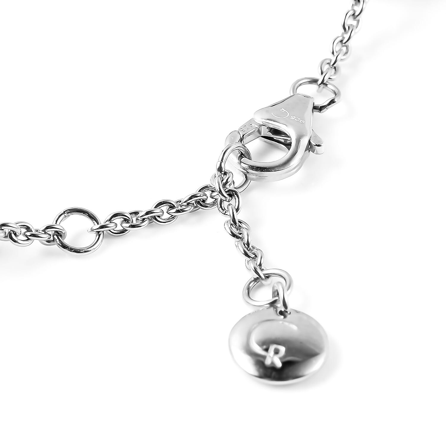 RACHEL GALLEY Lotus Globe Collection - Rhodium Overlay Sterling Silver Adjustable Bracelet (Size - 7/7.5/8)