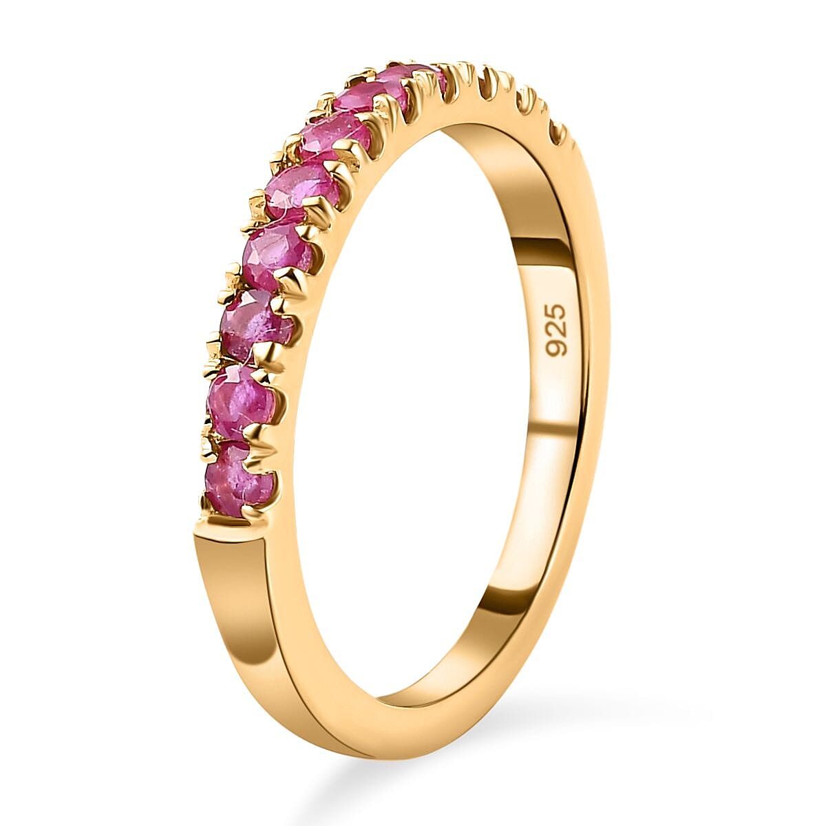 Half Eternity Band Ring in Sterling Silver