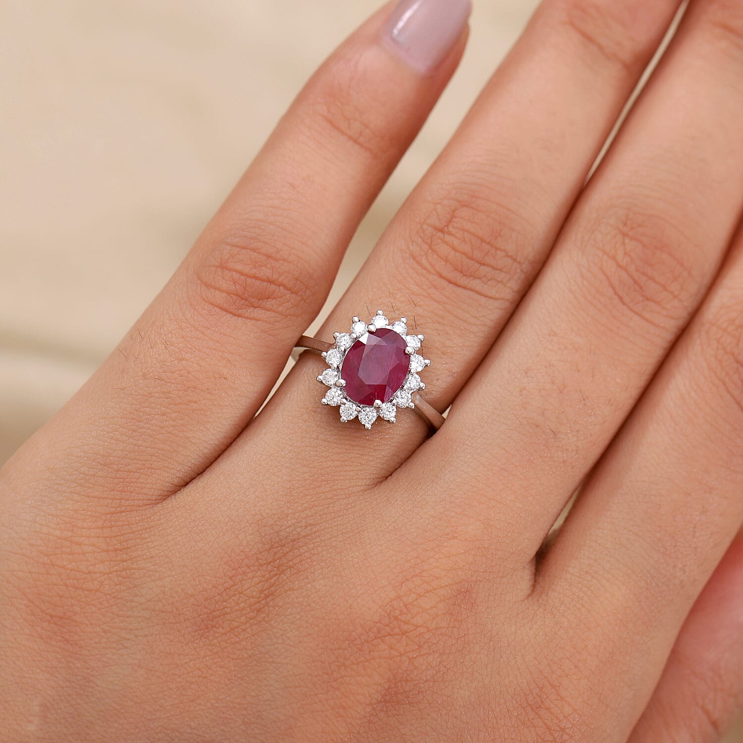 RHAPSODY 950 Platinum AAAA Loupe Clean Chanthaburi Yellow Sapphire and Diamond (VS-E-F) Ring 3.05 Ct, Platinum Wt. 5.95 Gms