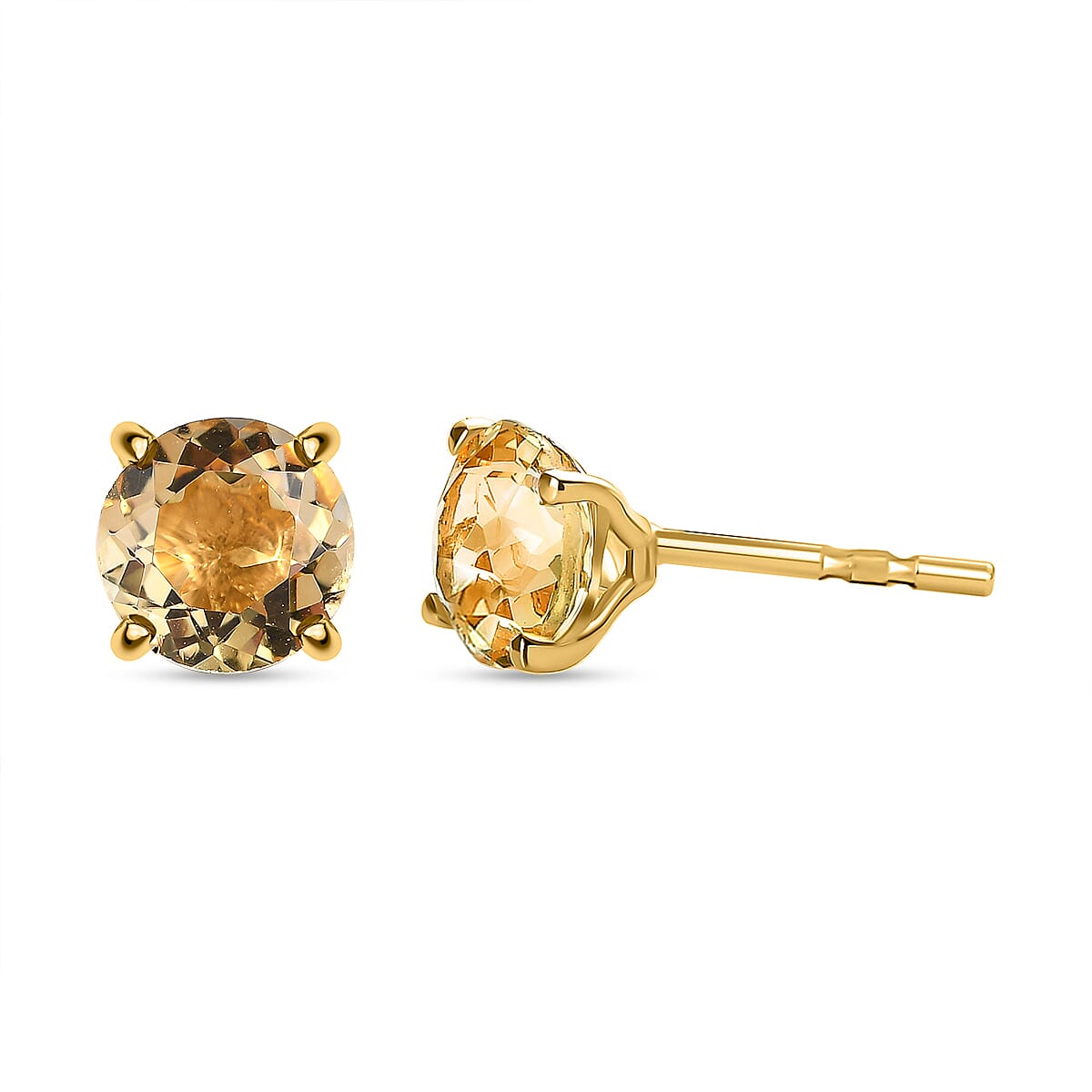 Citrine Vermeil 14K Gold Over Sterling deals Silver Earring