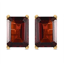 1.62  Ct. Citrine Earrings in 14K Gold Plated Sterling Silver