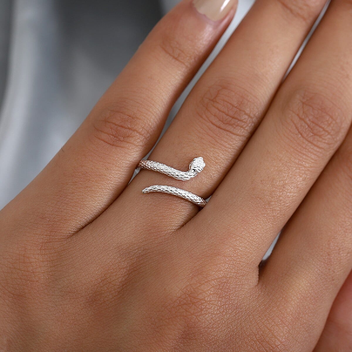 Sterling Silver Snake Ring