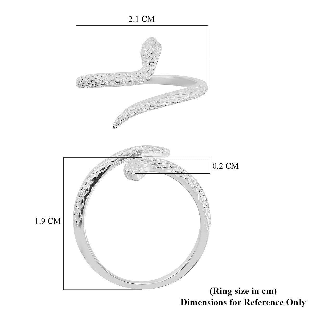 Sterling Silver Snake Ring